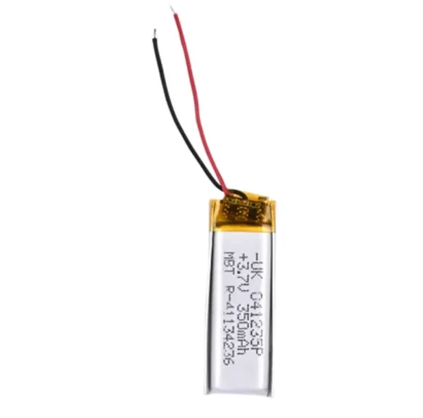 041235 350mAh 3.7V Lithium Polymer Battery