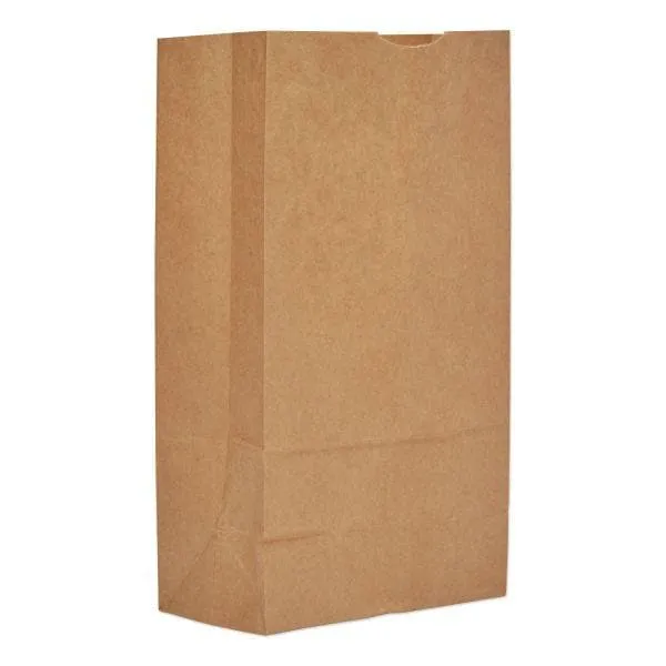 12# Brown Grocery Bags - 7 1/8" X 4 1/2" X 13 9/16" (500 bags/case) - Due to high demand, item may be unavailable or delayed