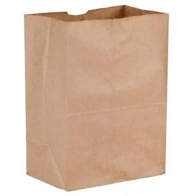 2# Brown Grocery Bags - 4-5/16" x 2-7/16" x 7-7/8" (500 bags/case)