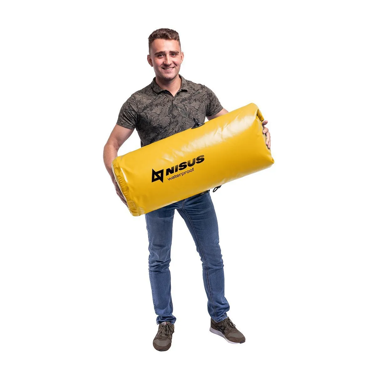 70 L Waterproof Large Dry Bag, Yellow/Blue/Khaki