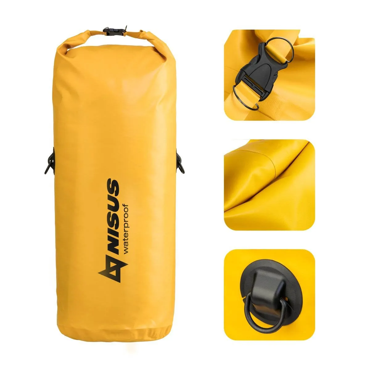 70 L Waterproof Large Dry Bag, Yellow/Blue/Khaki