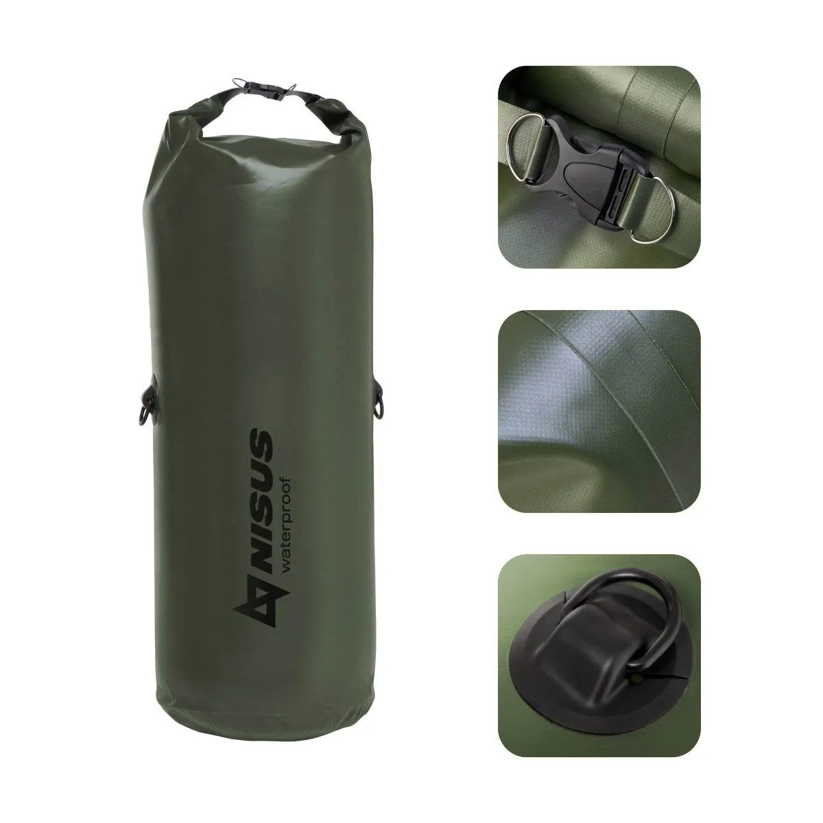 70L Waterproof Large Dry Bag, Backpack with Shoulder Straps