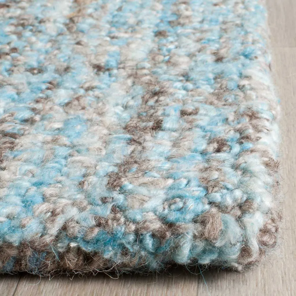 Abstract Light Blue/Multi Area Rug