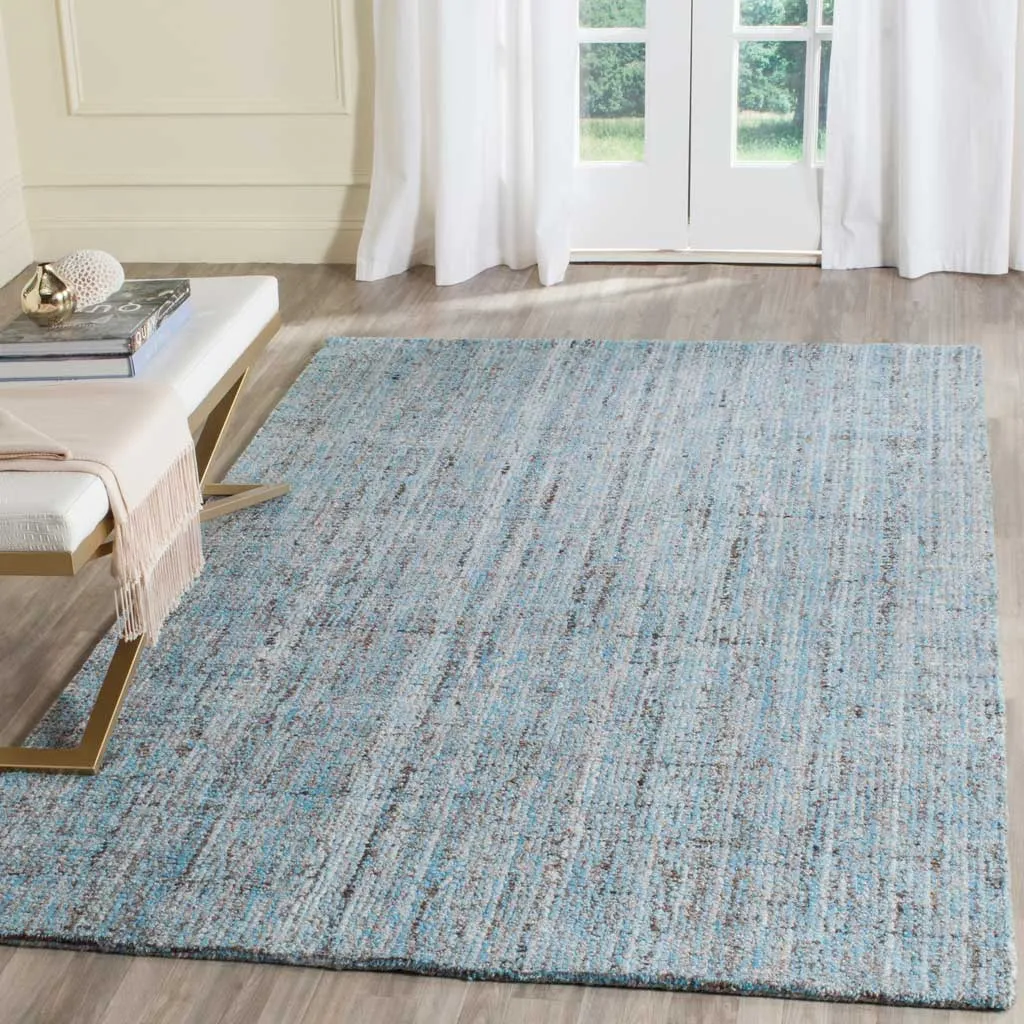 Abstract Light Blue/Multi Area Rug