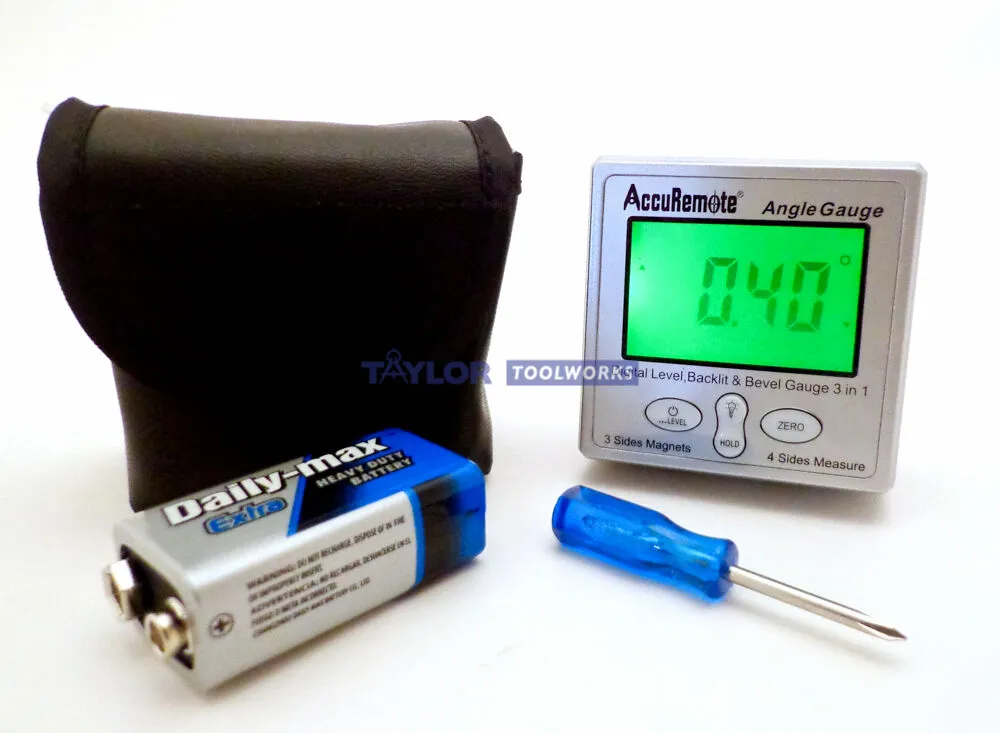 AccuRemote® Back-lit Digital Angle Gauge