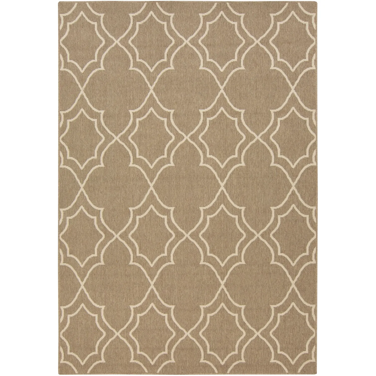 Alfresco Outdoor Rug in Camel & Cream