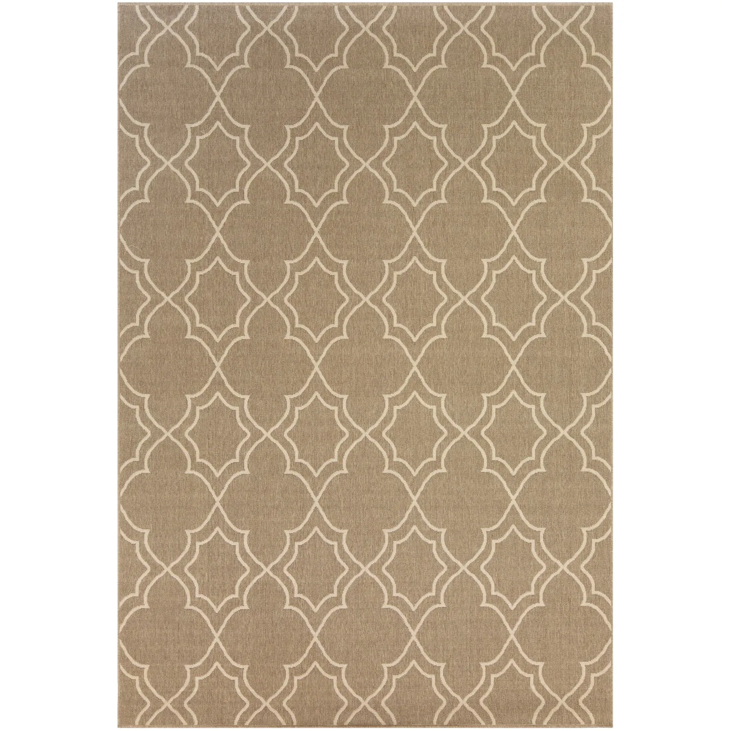 Alfresco Outdoor Rug in Camel & Cream