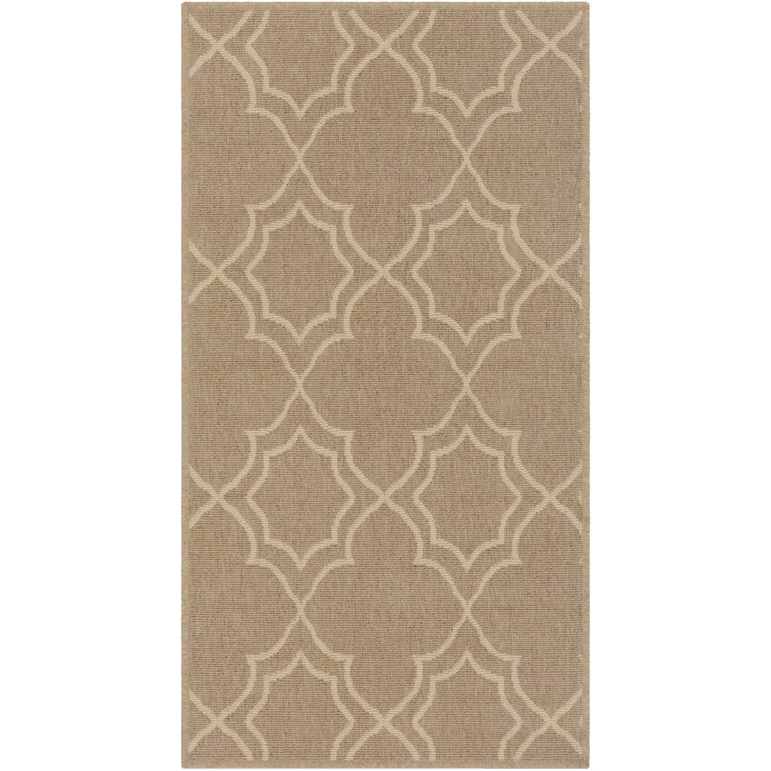 Alfresco Outdoor Rug in Camel & Cream