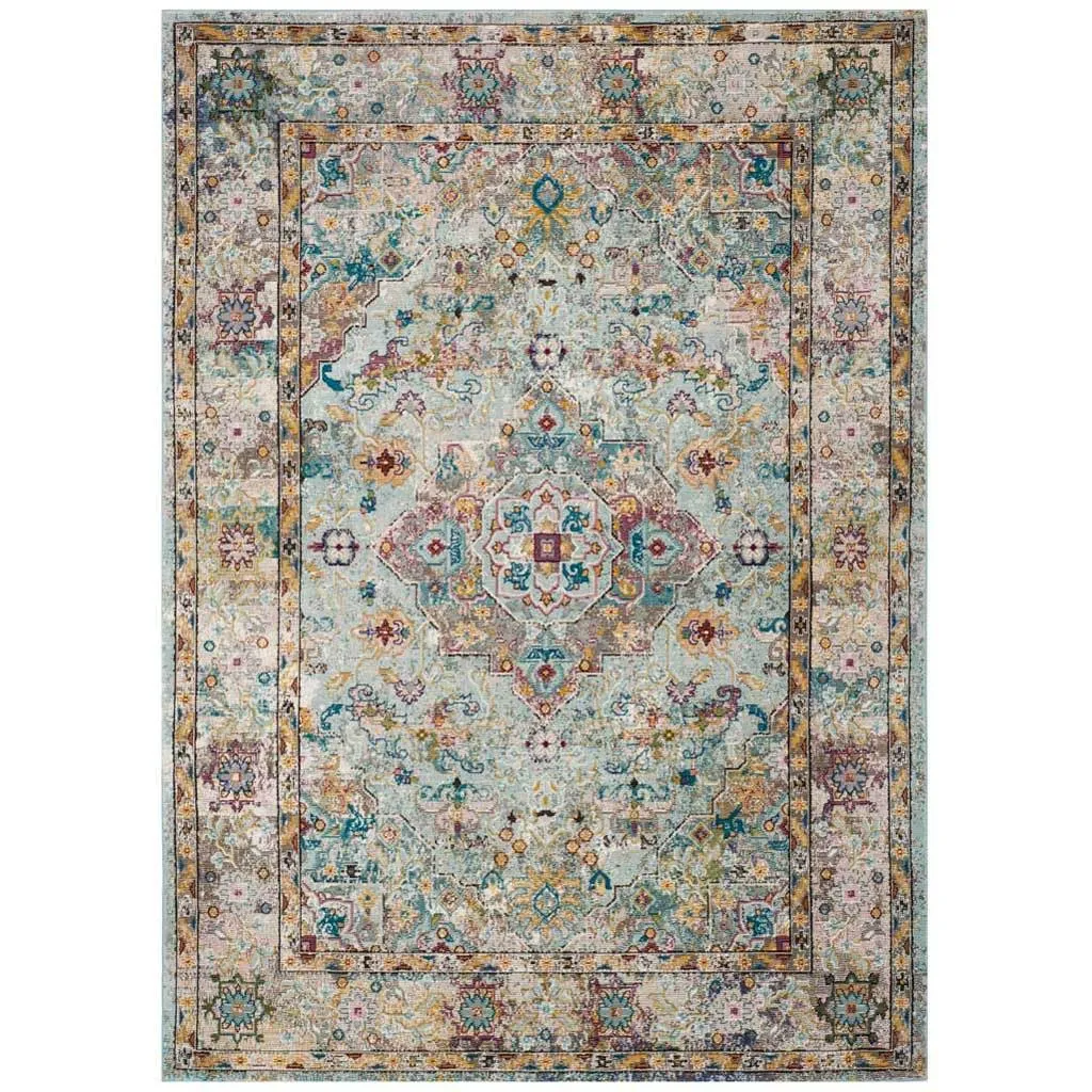 Aria Beige/Blue Area Rug