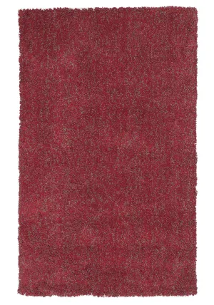 Bliss 1584 Shag Red Heather Rug