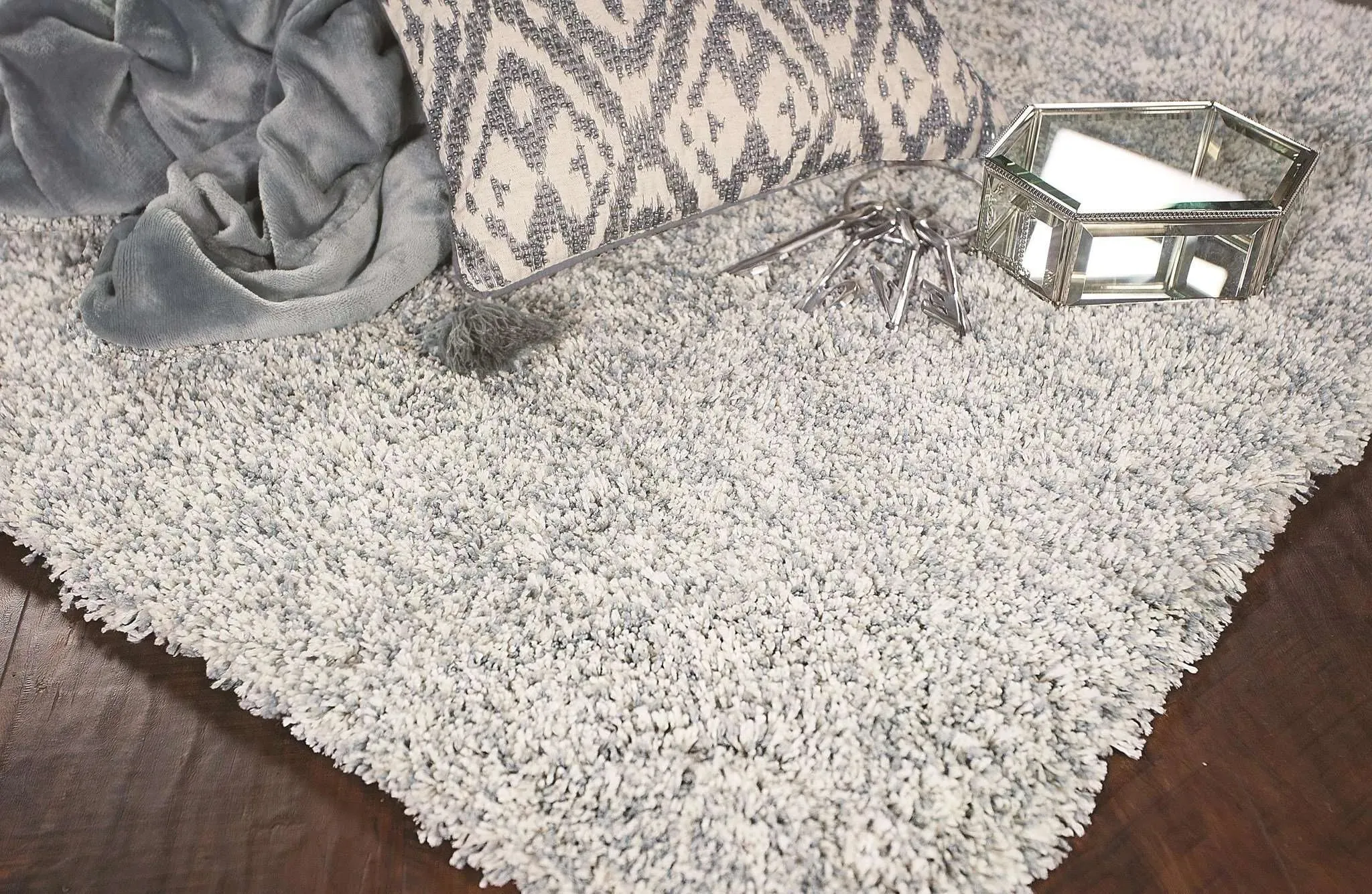 Bliss 1587 Shag Heather Slate Rug