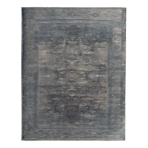 Blue Transitional Wool, Silk & Linen Rug - 12' x 15'2"