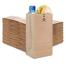 Brown Paper Lunch Bags, Paper Grocery Bags, Durable Kraft Paper Bags 10lb 100 Pack-  These multipurpose bags can hold canned foods, sandwiches and just about anything - 43100001004