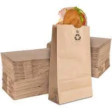 Brown Paper Lunch Bags, Paper Grocery Bags, Durable Kraft Paper Bags 10lb 100 Pack-  These multipurpose bags can hold canned foods, sandwiches and just about anything - 43100001004