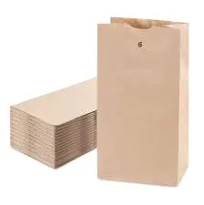 Brown Paper Lunch Bags, Paper Grocery Bags, Durable Kraft Paper Bags 10lb 100 Pack-  These multipurpose bags can hold canned foods, sandwiches and just about anything - 43100001004