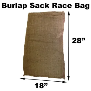 Burlap Bags for Sack Races - 18" x 28" Child Size (10 Pack)