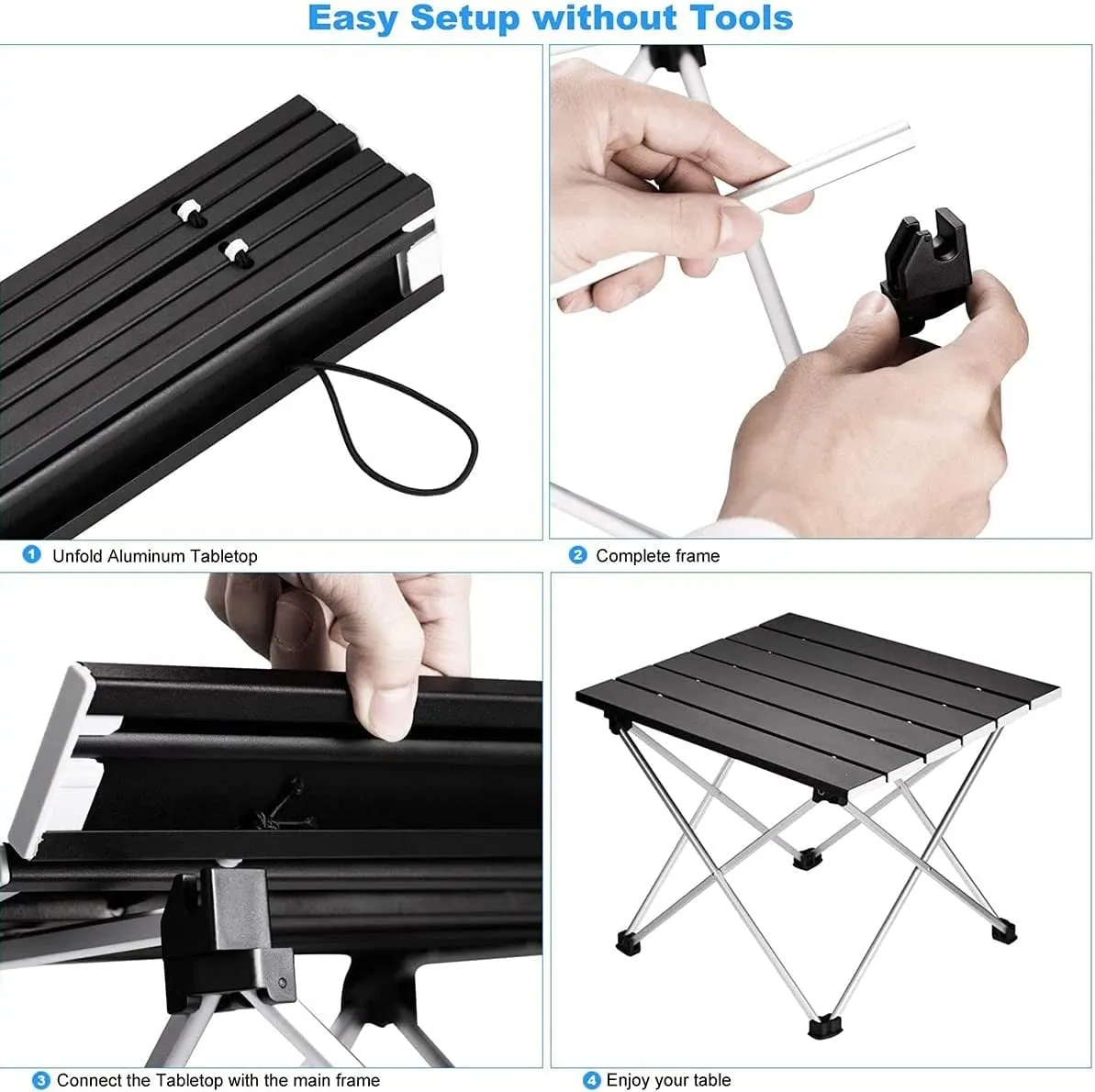 Camping Table Pliante Ultralight Folding Tables For Outdor Hiking Garden Party Dinner Picnic BBQ Foldable Aluminum Desk