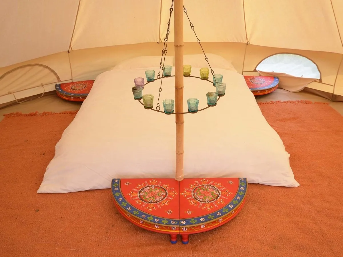 Camping with Soul 4 Piece Round Indian Table