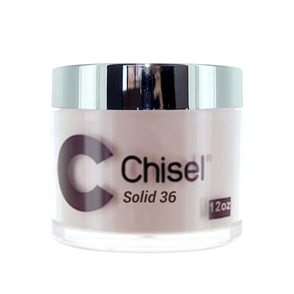 Chisel 2in1 Acrylic/Dipping Powder, Solid  Collection, SOLID36, 12oz (Packing: 60 pcs/case)