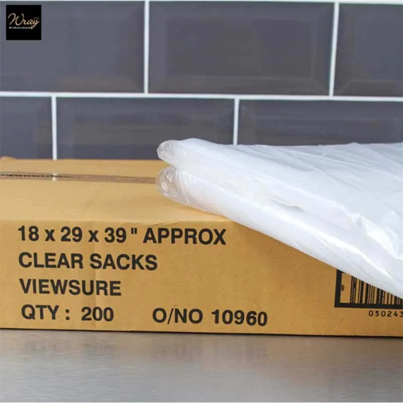 Clear Refuse Sacks 38 inch x200