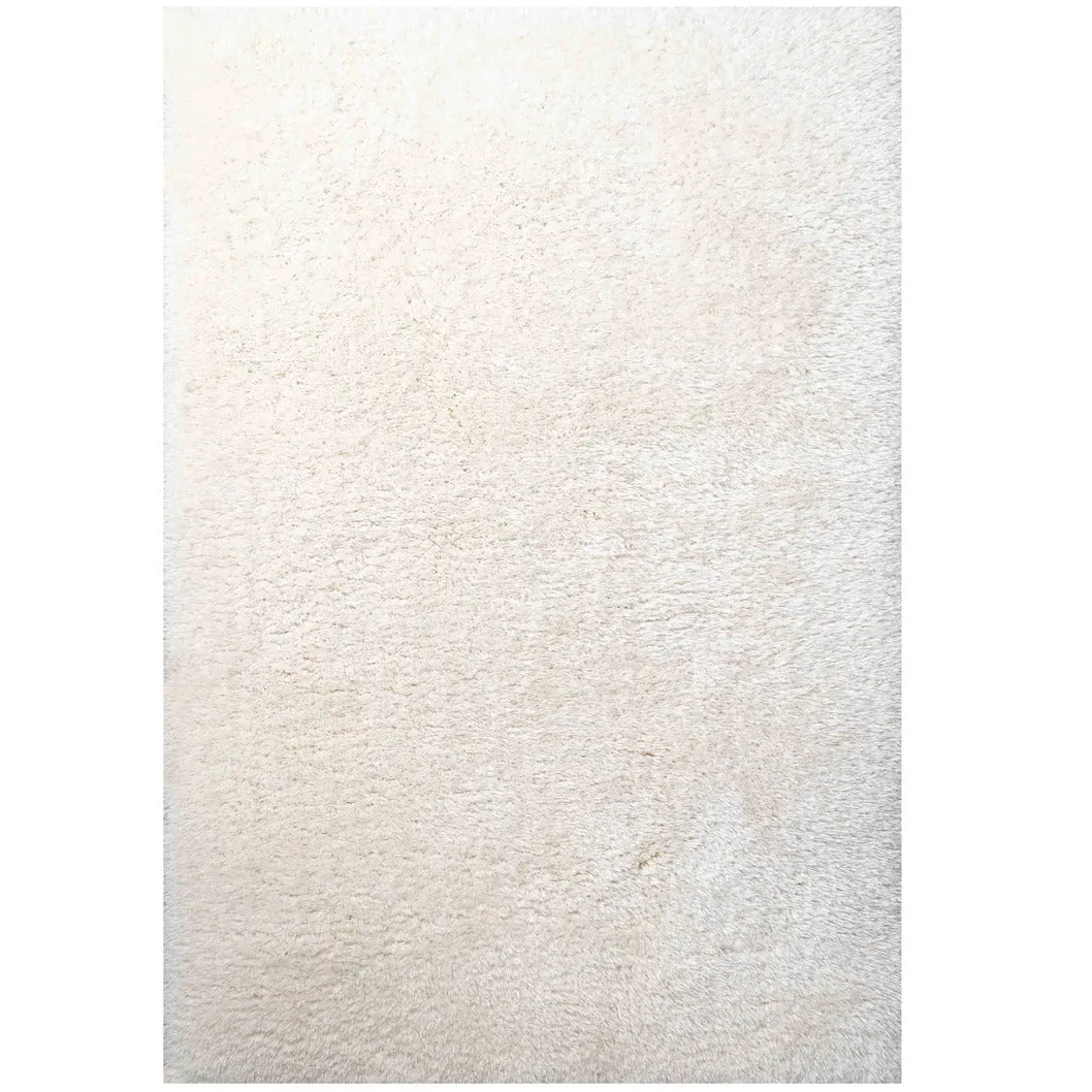 Deluxe Thick Soft Cream Shaggy Living Room Rug - Whistler