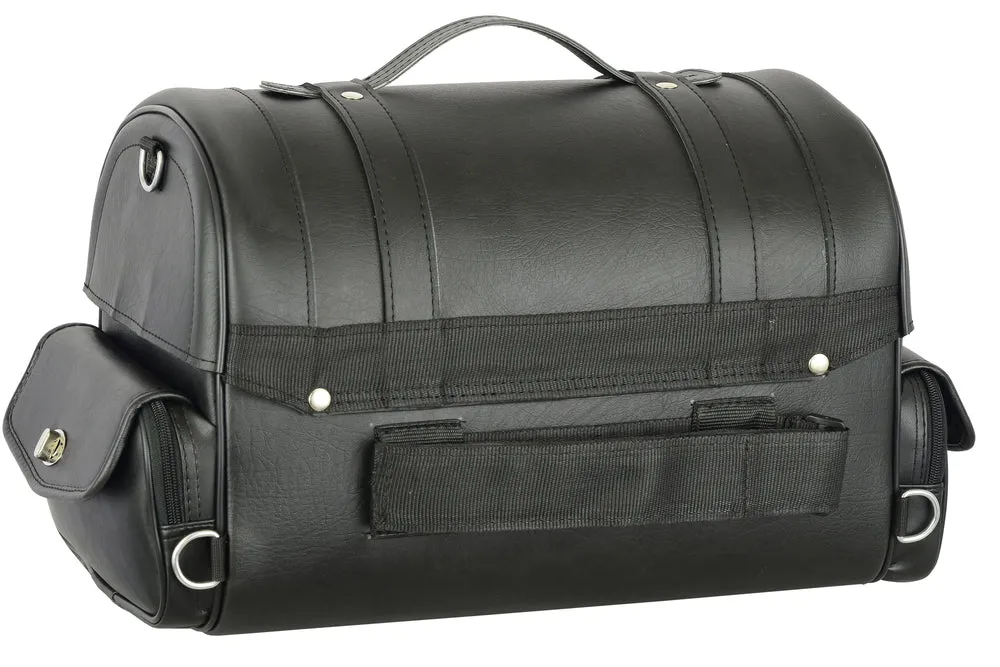 DS381 Updated Leather Motorcycle Trunk Bag Luggage