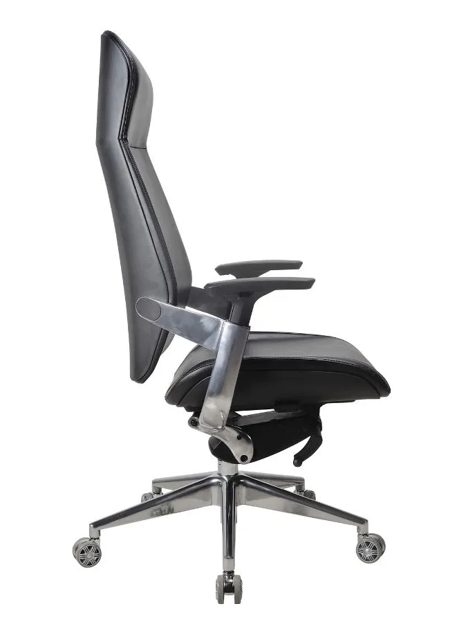 Executive Leather Office Chair for Managers with Adjustable Headrest for Managers and Executives