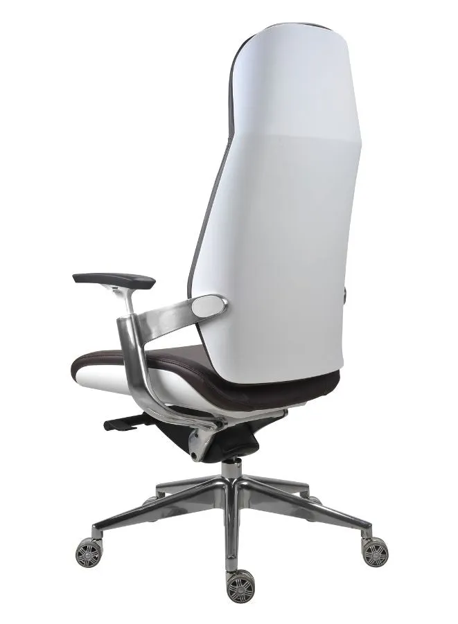 Executive Leather Office Chair for Managers with Adjustable Headrest for Managers and Executives