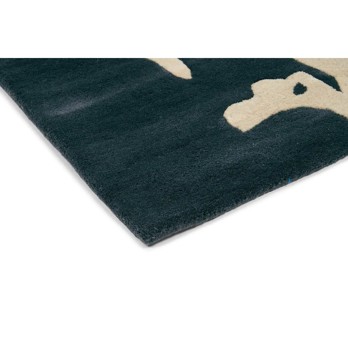 Florence Broadhurst Floral Rug - Charcoal