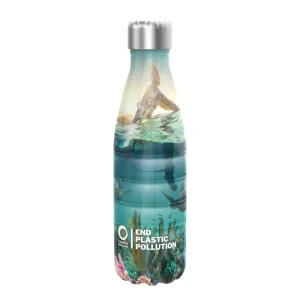 Friends Of The Earth Steel Water Bottle, Insulated, Turtles, 500ml