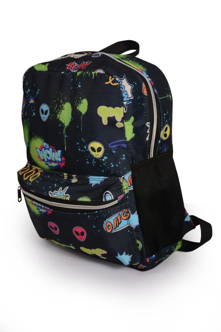 Funky Alien Small Backpack