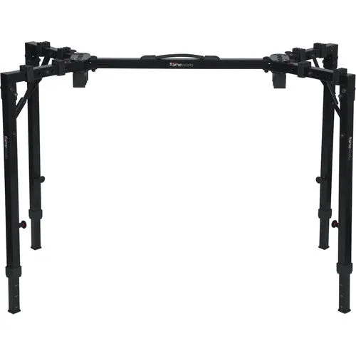 Gator Frameworks GFW-UTL-WS250 Adjustable T-Stand Folding Workstation for Keyboards & Audio Equipment