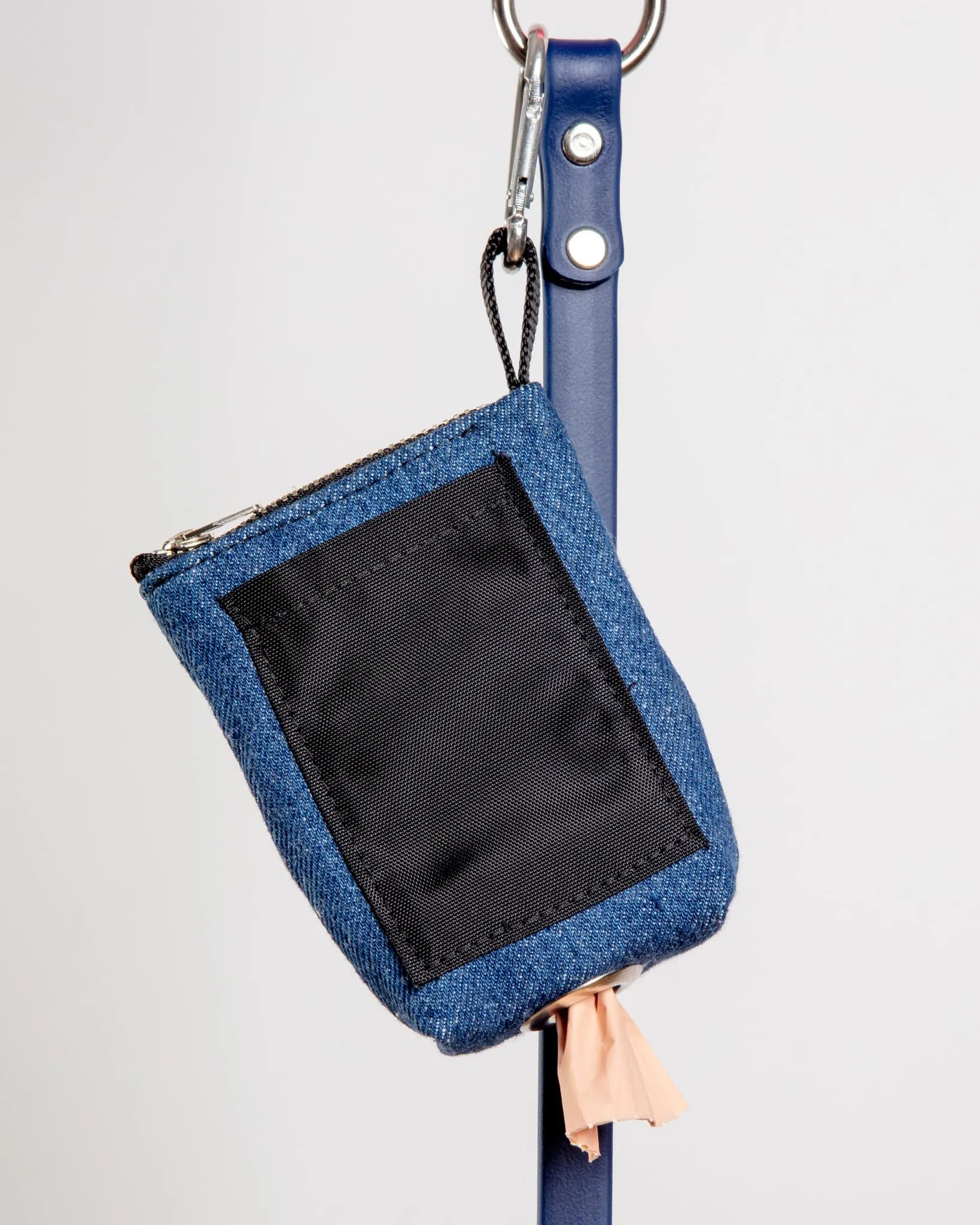 Good Girl Bag Treat   Poop Bag Holder in Denim   Black (Made in NYC)