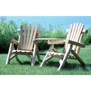 Lakeland Mills Cedar Visa-Tete Chair and Table Set