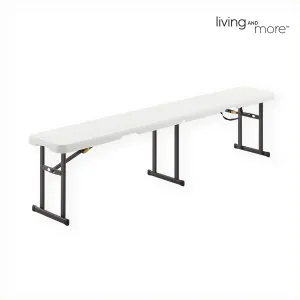 Living & More 183cm Folding Bench