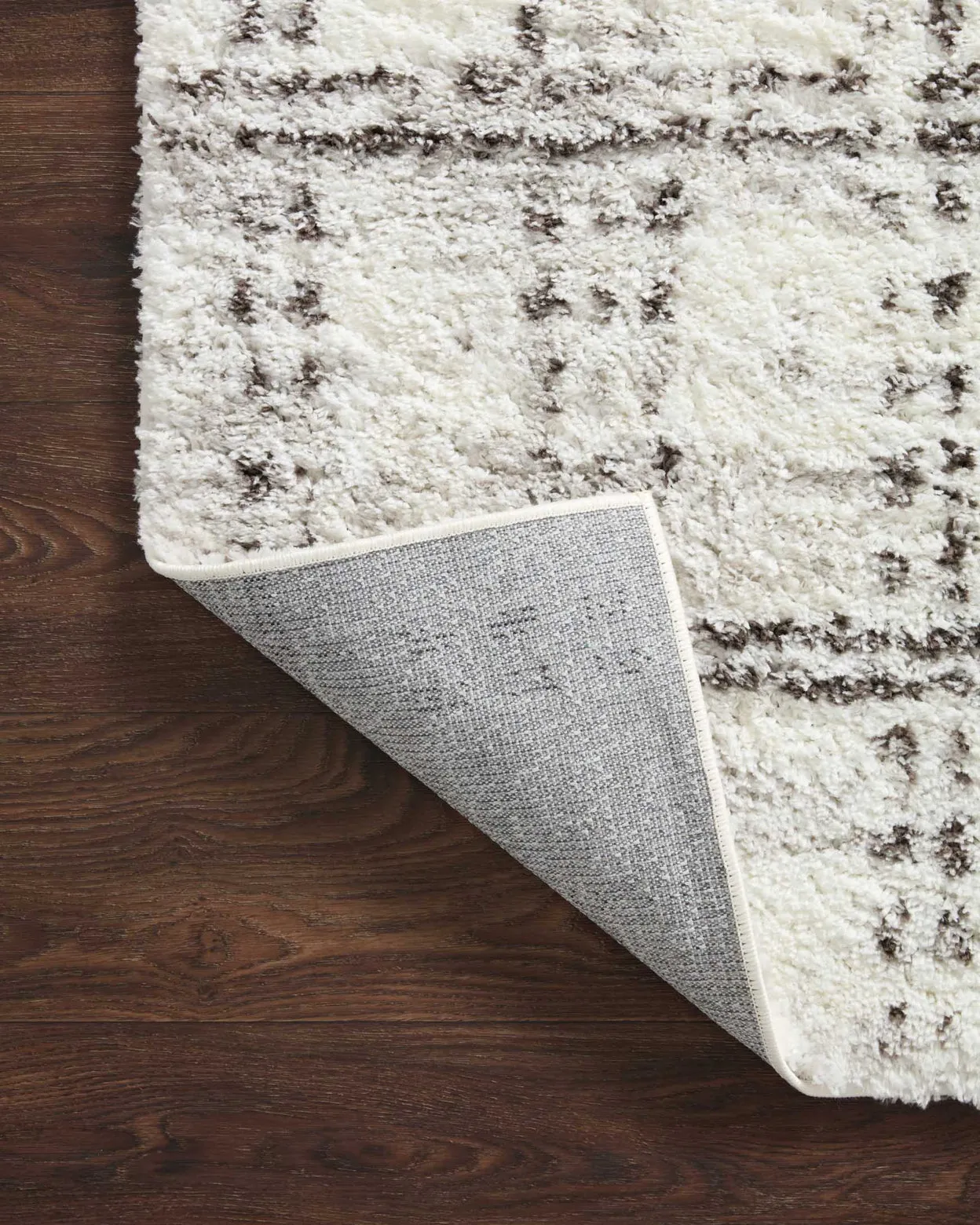 Loloi Bliss Shag Cream / Grey Rug