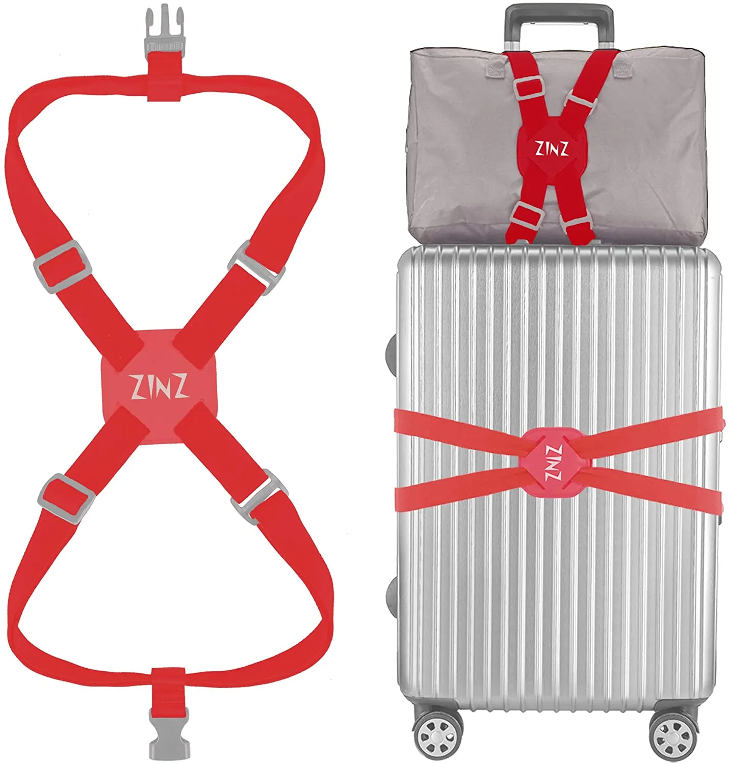 Luggage Straps Adjustable Belt High Elastic Suitcase  Bag Bungees with Buckles