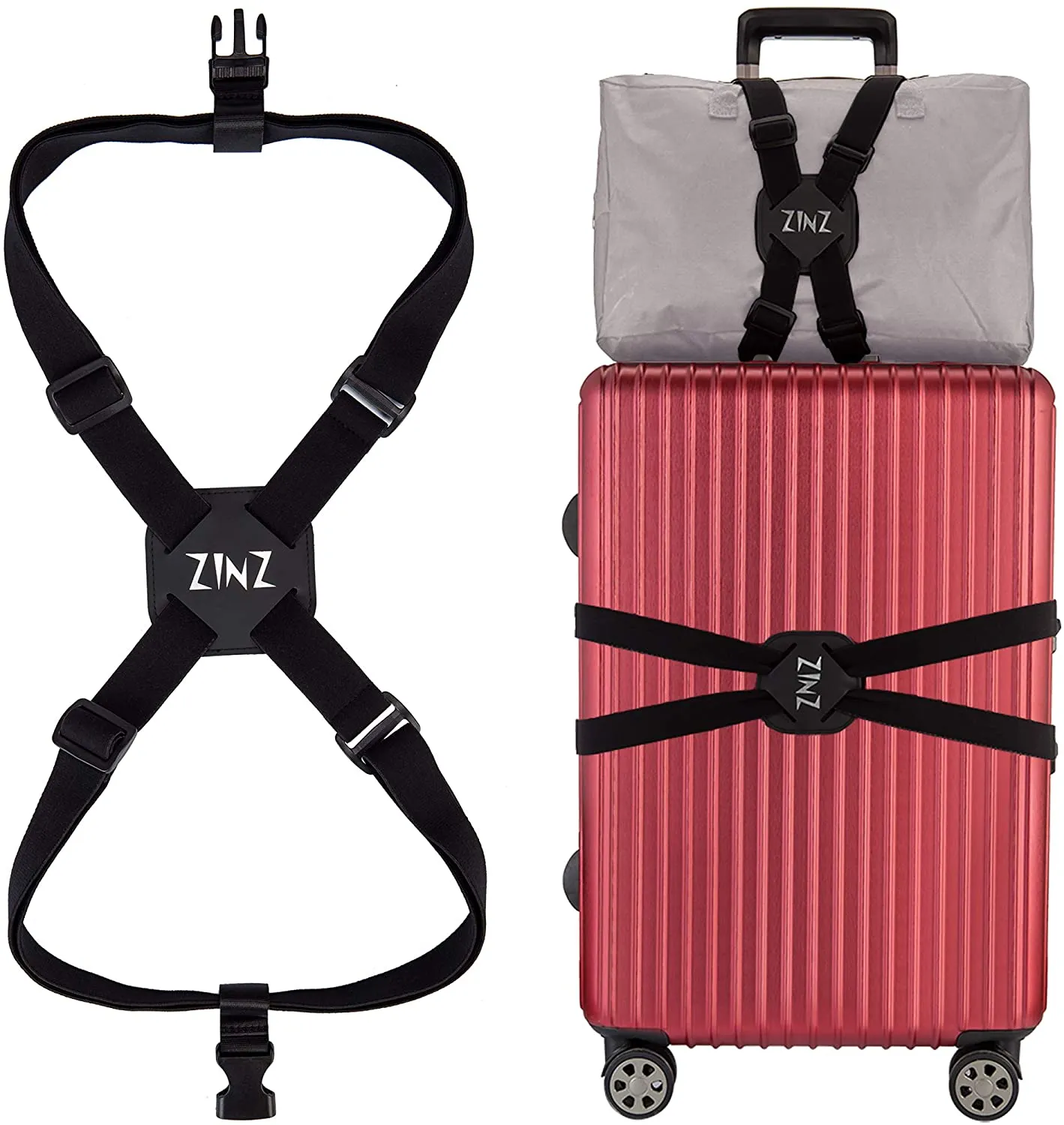 Luggage Straps Adjustable Belt High Elastic Suitcase  Bag Bungees with Buckles