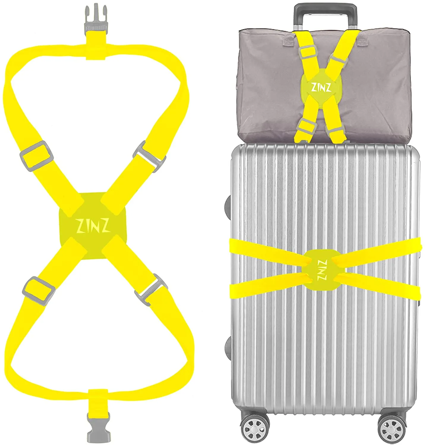 Luggage Straps Adjustable Belt High Elastic Suitcase  Bag Bungees with Buckles