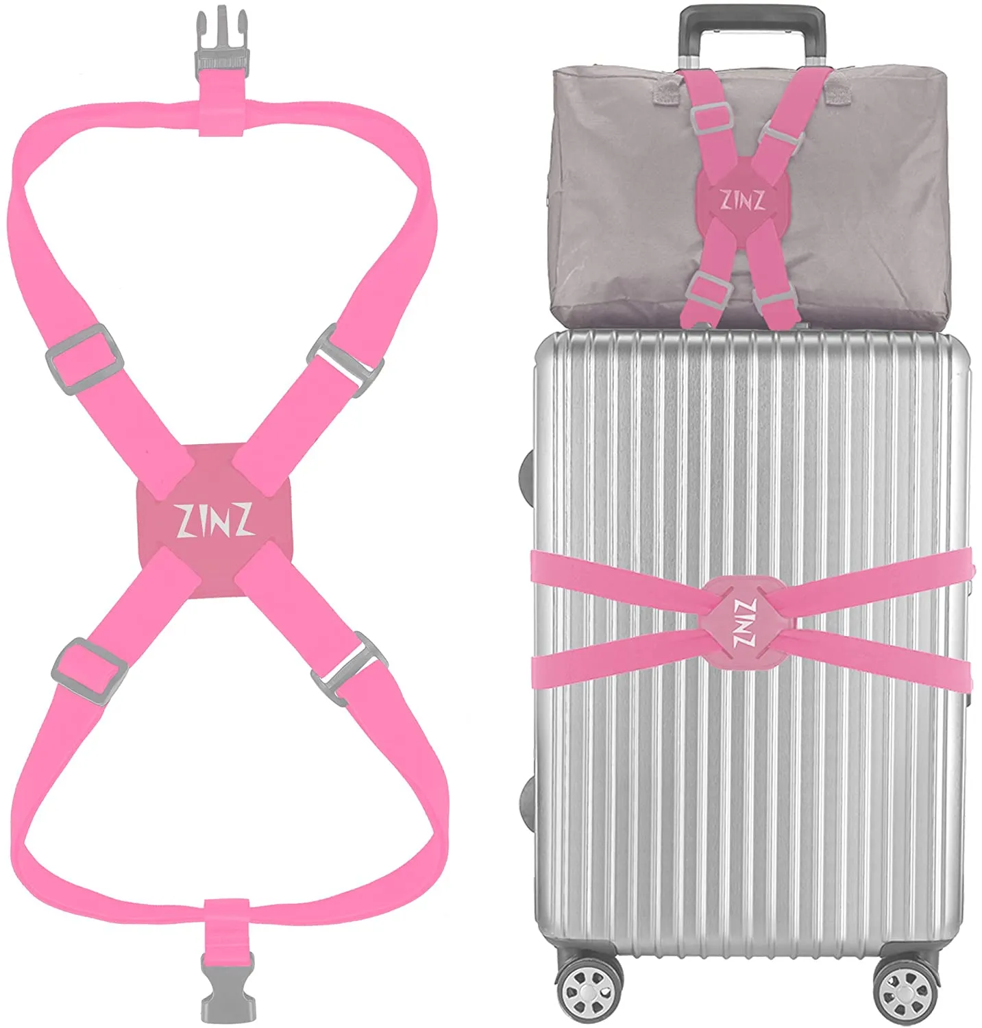 Luggage Straps Adjustable Belt High Elastic Suitcase  Bag Bungees with Buckles