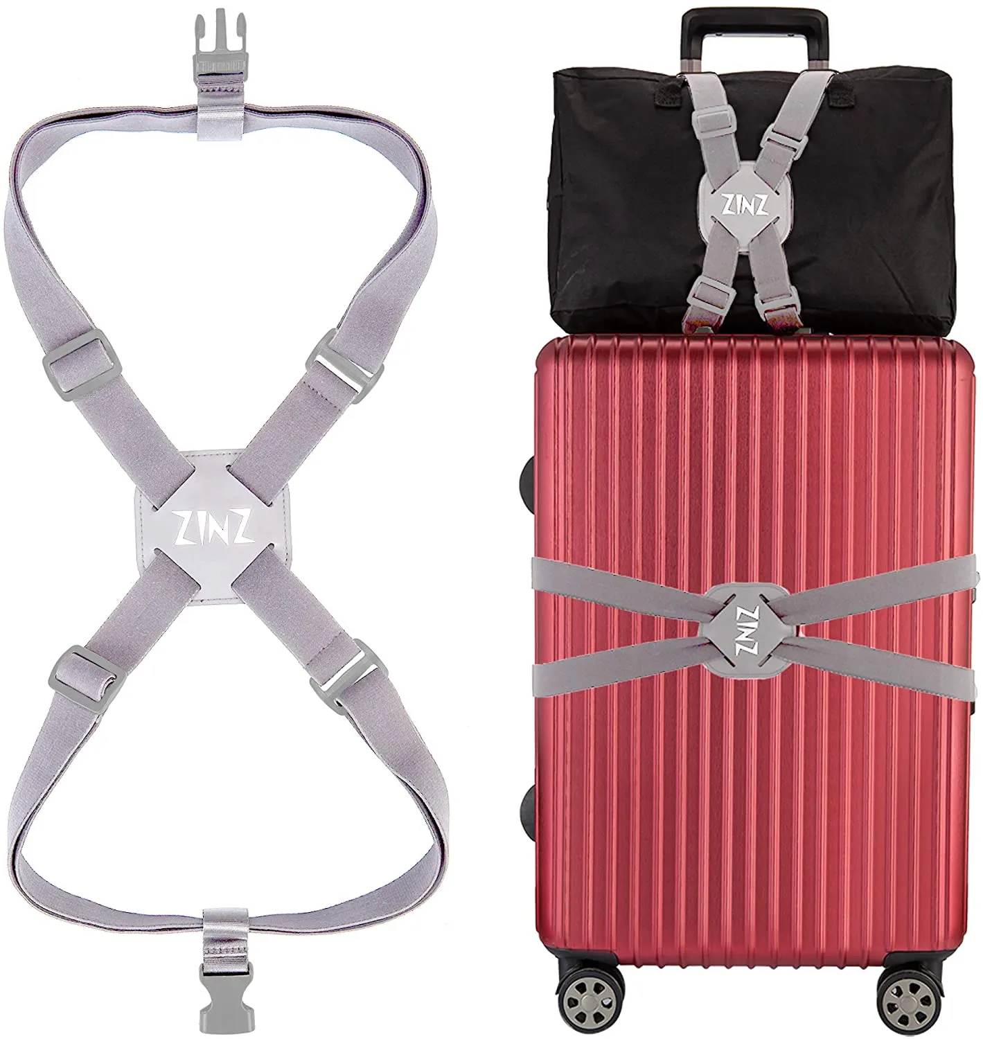 Luggage Straps Adjustable Belt High Elastic Suitcase  Bag Bungees with Buckles