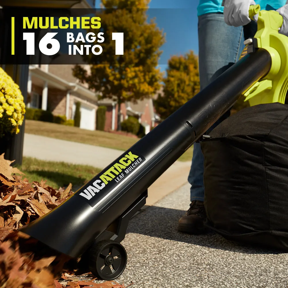 Open Box - RYOBI 40V Vac Attack Cordless Battery Leaf Vacuum/Mulcher (Tool Only)