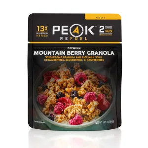 Peak Refuel Freeze-Dried Mountain Berry Granola with Rice Milk - 2 Serving Pouch