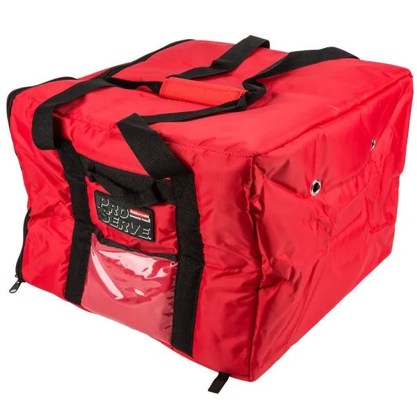 RUBBERMAID PROSERVE PIZZA DELIVERY BAG - RED MEDIUM