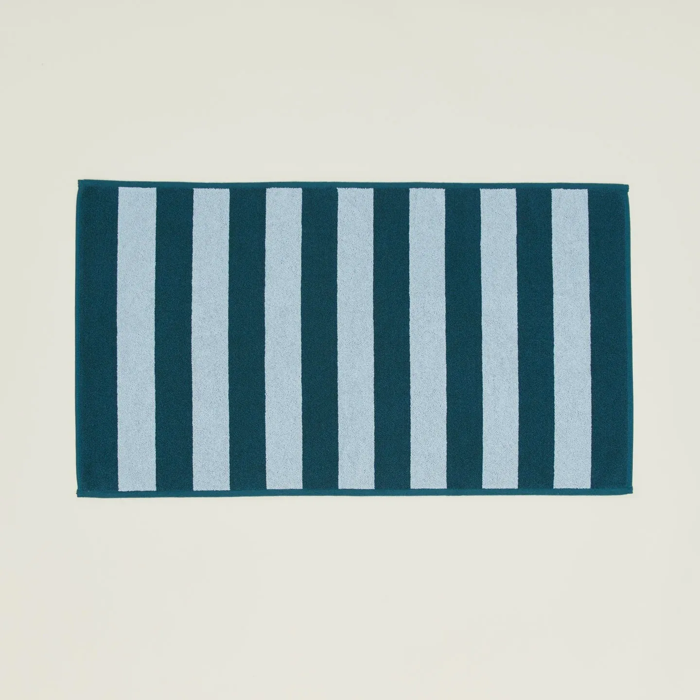 Simple Striped Terry Bath Mat