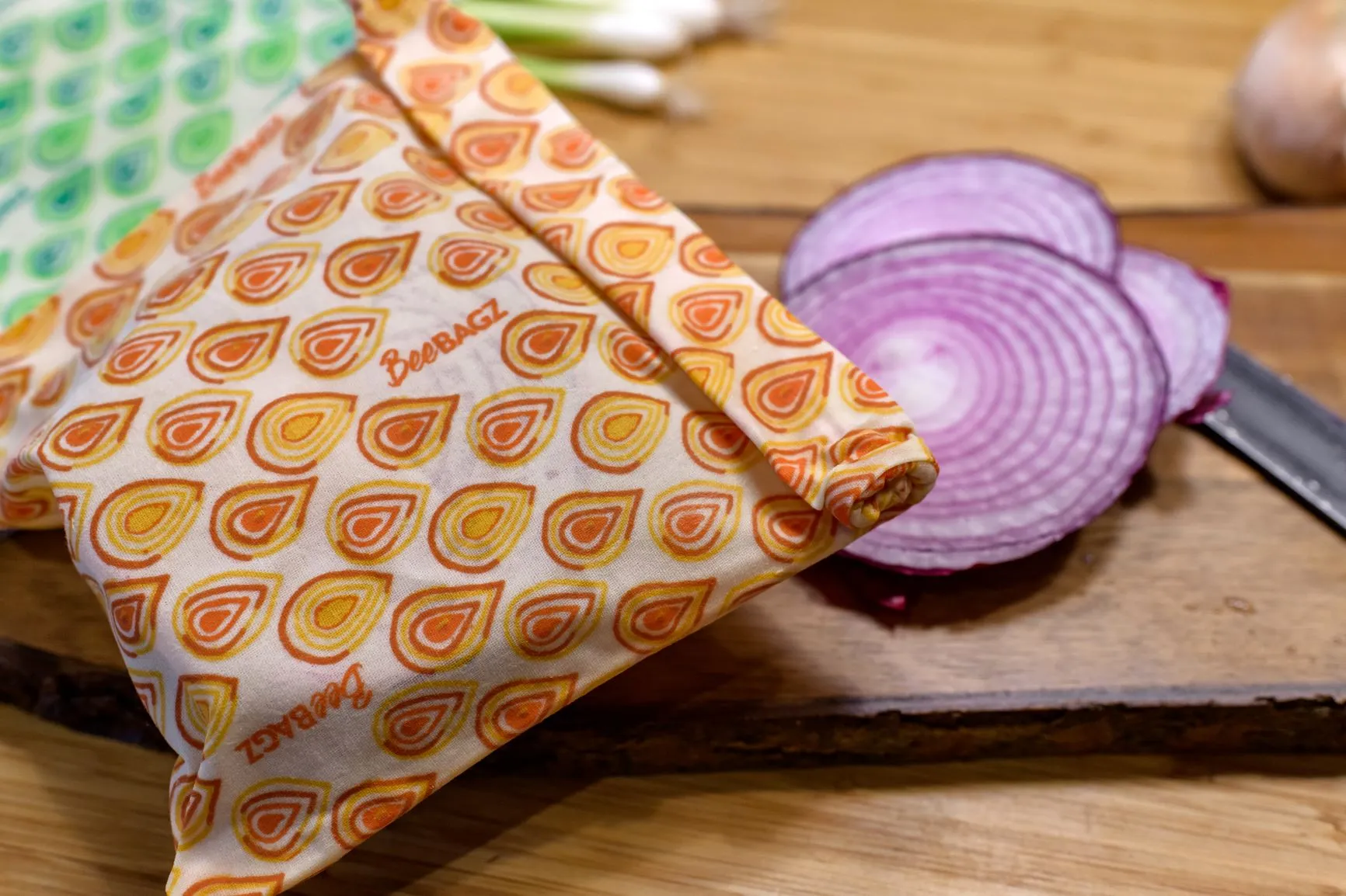 Snack Pack of 2 - Reusable Beeswax Wrap Food Storage Bags