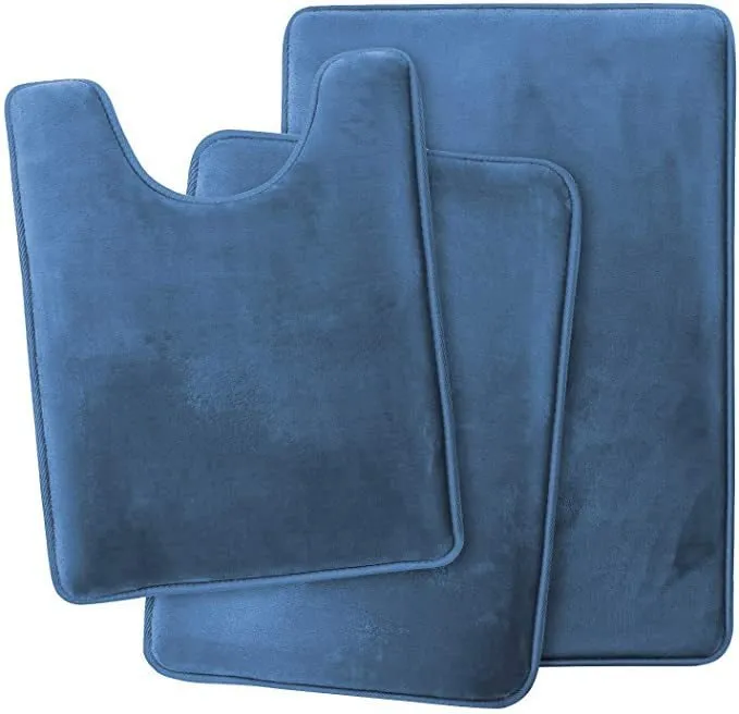 Super Soft Non-slip Velvet Bath Set for Bathroom