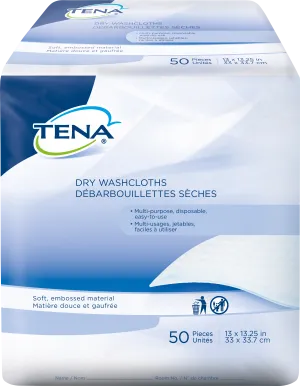 TENA Dry Washcloths