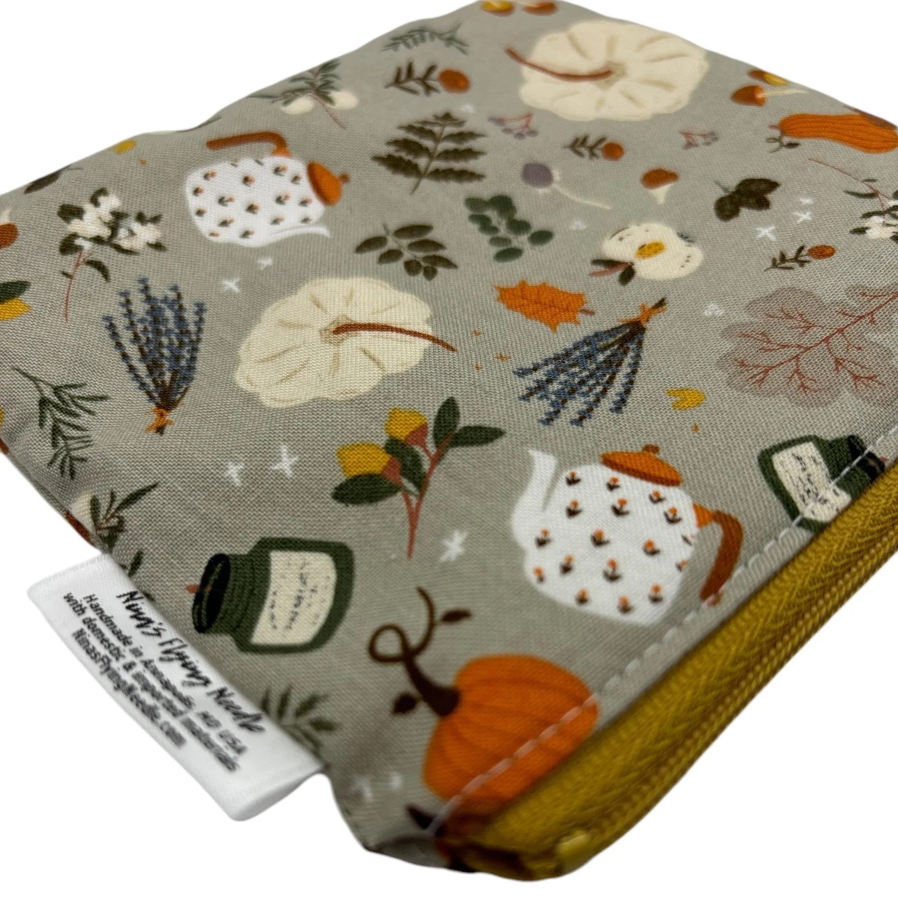 Toddler Sized Reusable Zippered Bag Fall Pumpkins