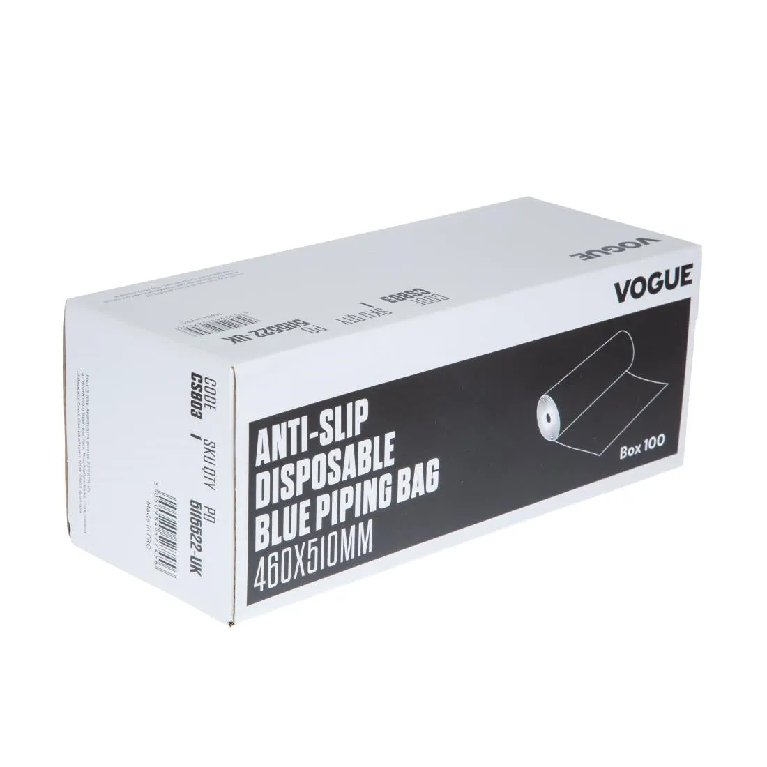 Vogue Anti-Slip Disposable Blue Piping Bags (Pack of 100) - CS803